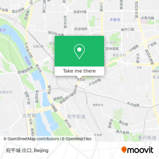 宛平城-出口 map