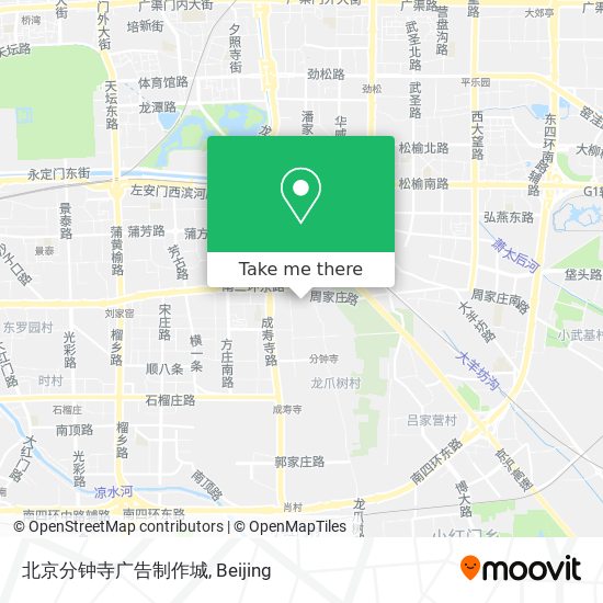 北京分钟寺广告制作城 map