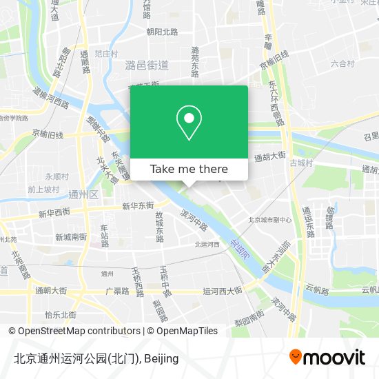 北京通州运河公园(北门) map