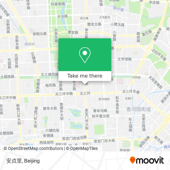 安贞里 map