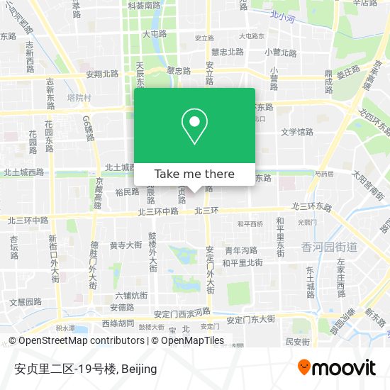 安贞里二区-19号楼 map