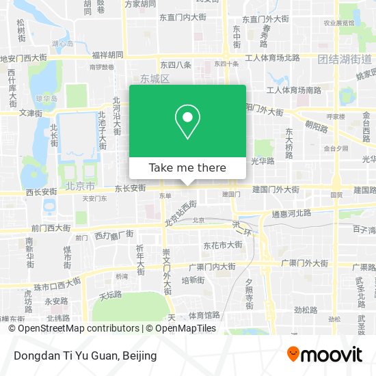 Dongdan Ti Yu Guan map