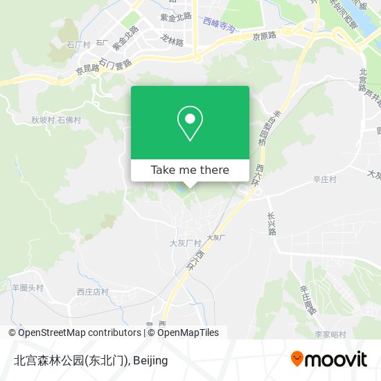 北宫森林公园(东北门) map