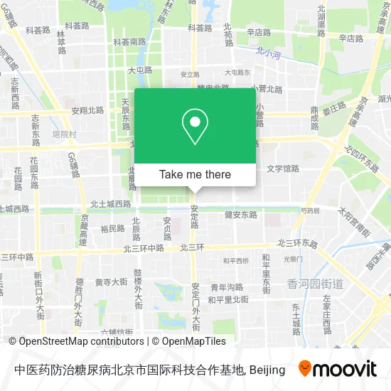 中医药防治糖尿病北京市国际科技合作基地 map