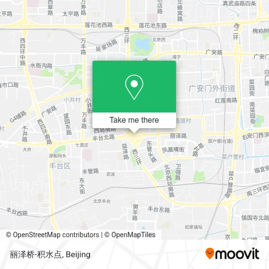丽泽桥-积水点 map