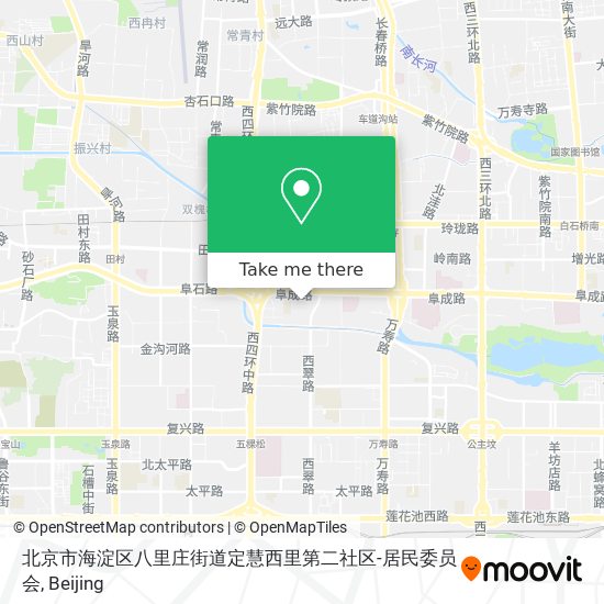 北京市海淀区八里庄街道定慧西里第二社区-居民委员会 map