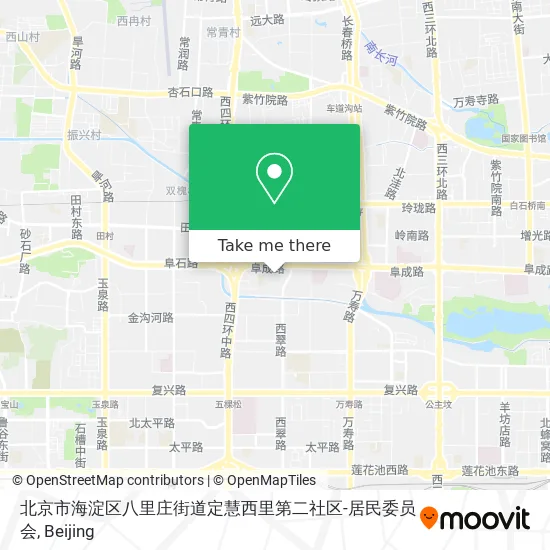 北京市海淀区八里庄街道定慧西里第二社区-居民委员会 map