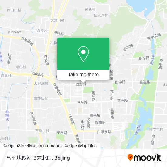 昌平地铁站-B东北口 map