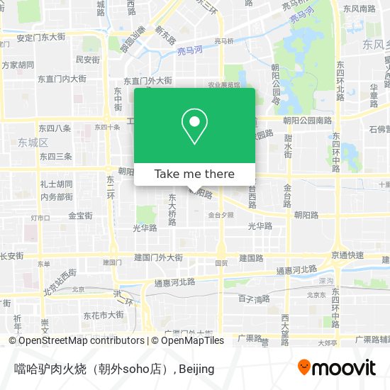 噹哈驴肉火烧（朝外soho店） map