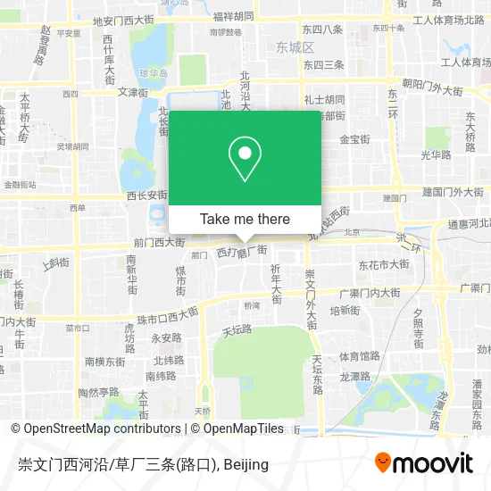 崇文门西河沿/草厂三条(路口) map