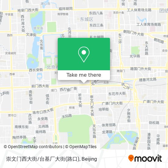 崇文门西大街/台基厂大街(路口) map