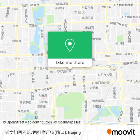 崇文门西河沿/西打磨厂街(路口) map