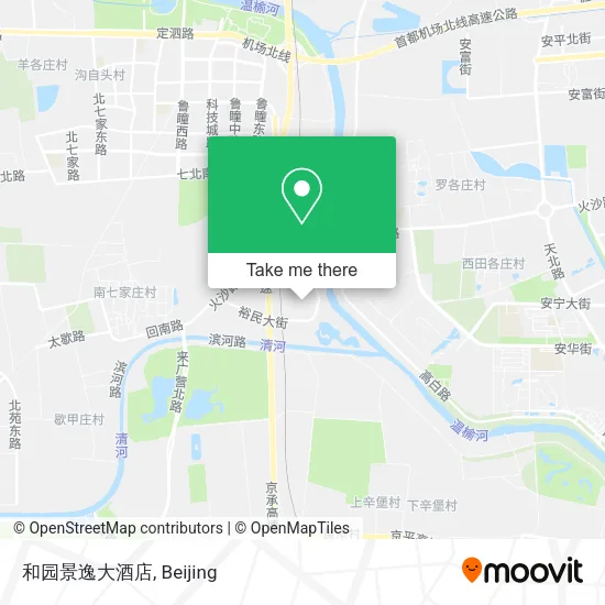和园景逸大酒店 map