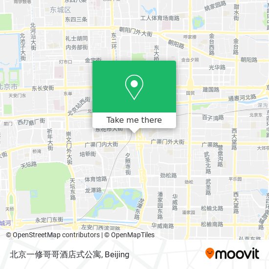 北京一修哥哥酒店式公寓 map