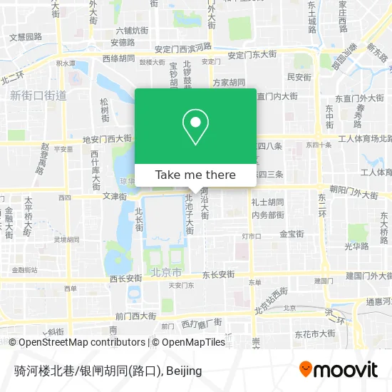 骑河楼北巷/银闸胡同(路口) map