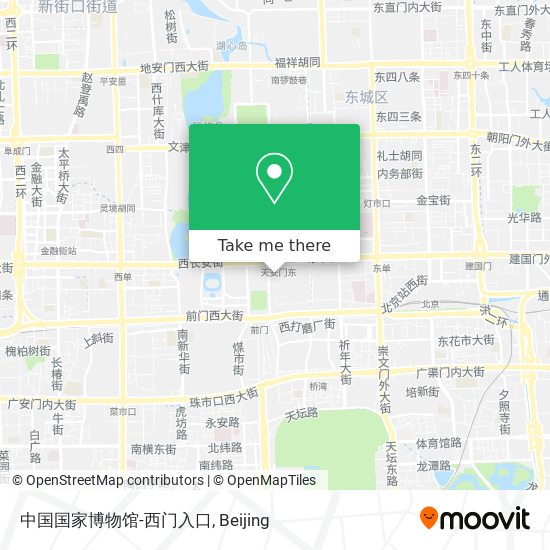 中国国家博物馆-西门入口 map