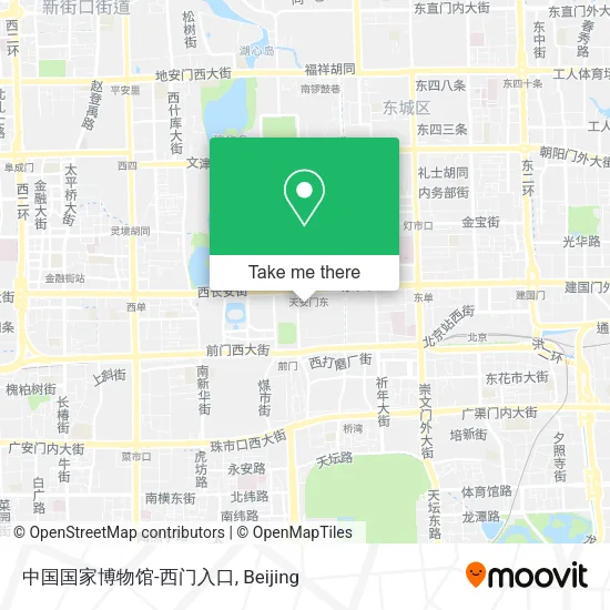 中国国家博物馆-西门入口 map