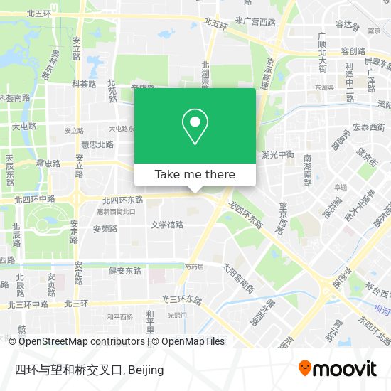 四环与望和桥交叉口 map