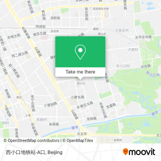 西小口地铁站-A口 map