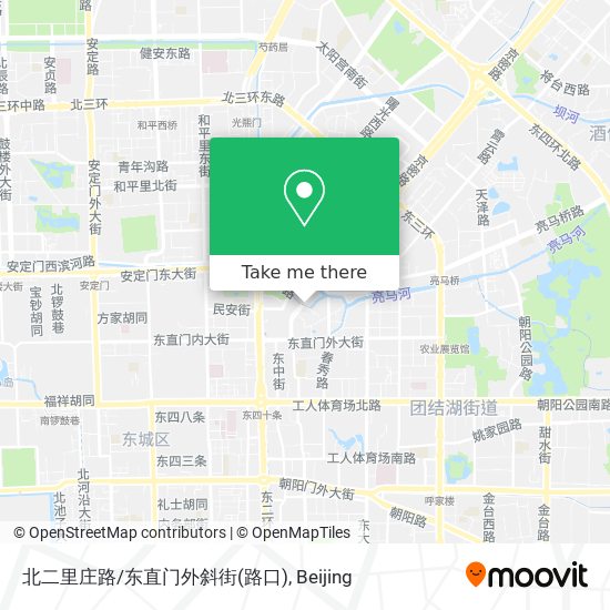 北二里庄路/东直门外斜街(路口) map