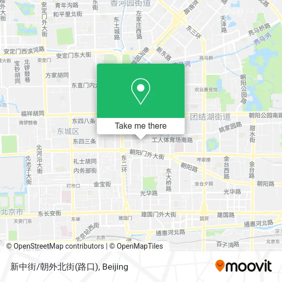 新中街/朝外北街(路口) map