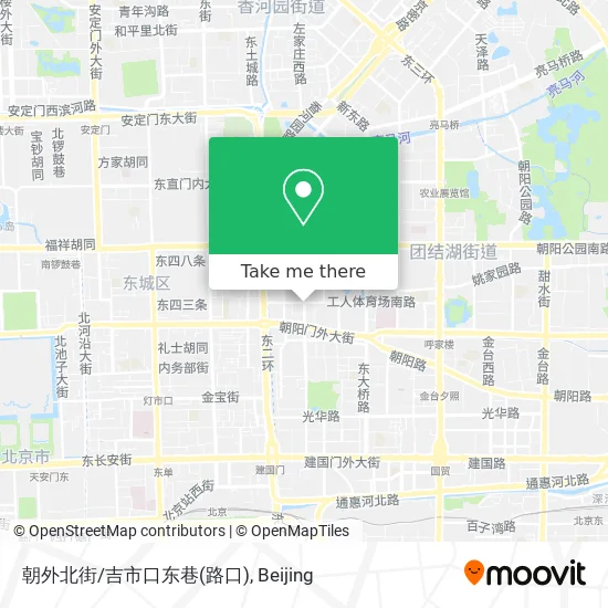 朝外北街/吉市口东巷(路口) map