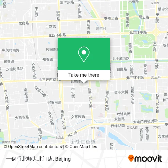 一锅香北师大北门店 map