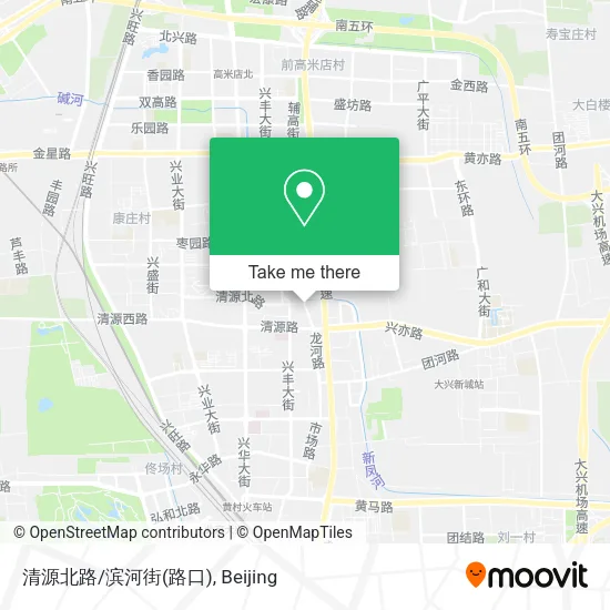 清源北路/滨河街(路口) map