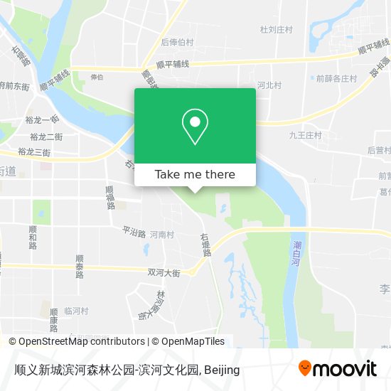 顺义新城滨河森林公园-滨河文化园 map
