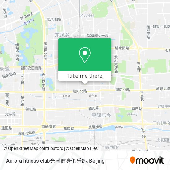 Aurora fitness club光巢健身俱乐部 map