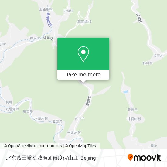 北京慕田峪长城渔师傅度假山庄 map