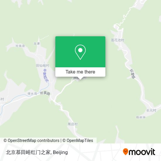 北京慕田峪红门之家 map