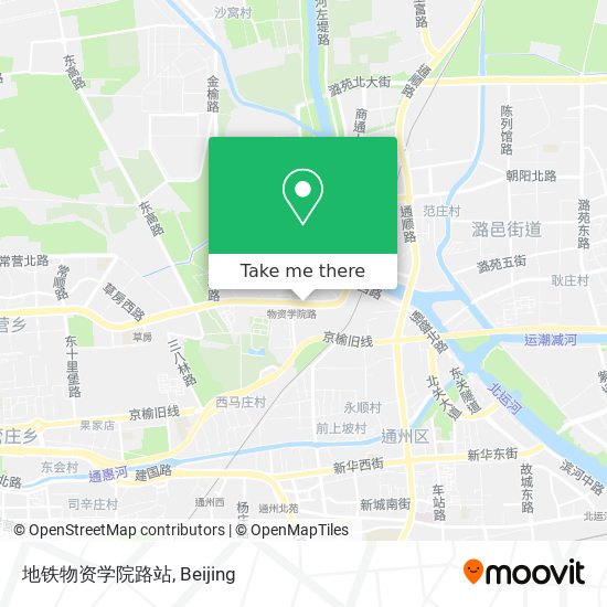 地铁物资学院路站 map