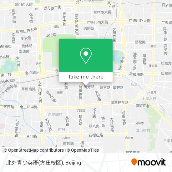 北外青少英语(方庄校区) map