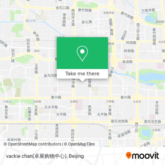 vackie chan(卓展购物中心) map