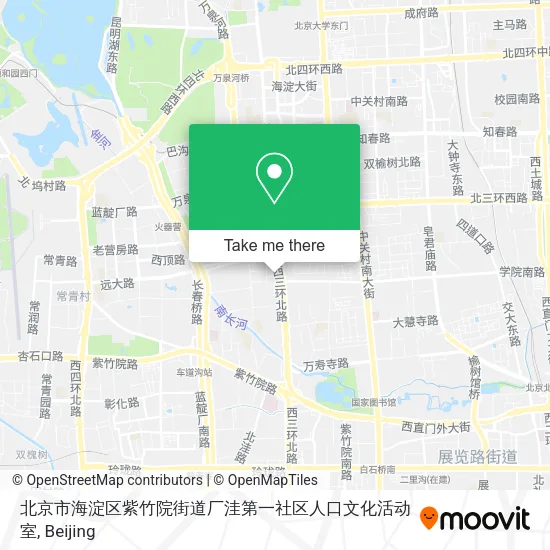 北京市海淀区紫竹院街道厂洼第一社区人口文化活动室 map