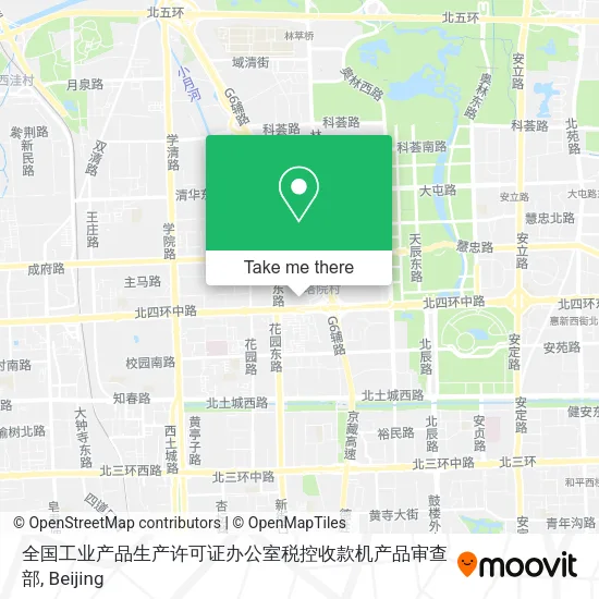 全国工业产品生产许可证办公室税控收款机产品审查部 map