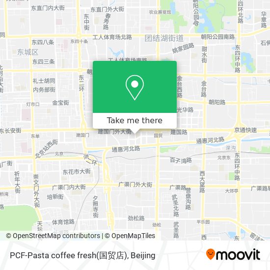 PCF-Pasta coffee fresh(国贸店) map