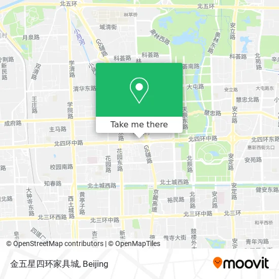 金五星四环家具城 map