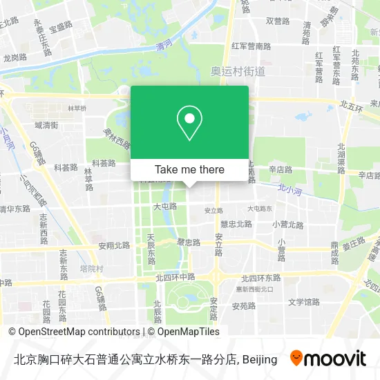 北京胸口碎大石普通公寓立水桥东一路分店 map