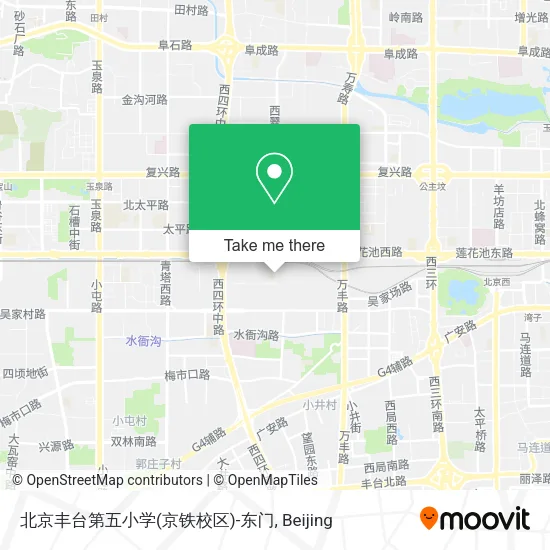 北京丰台第五小学(京铁校区)-东门 map