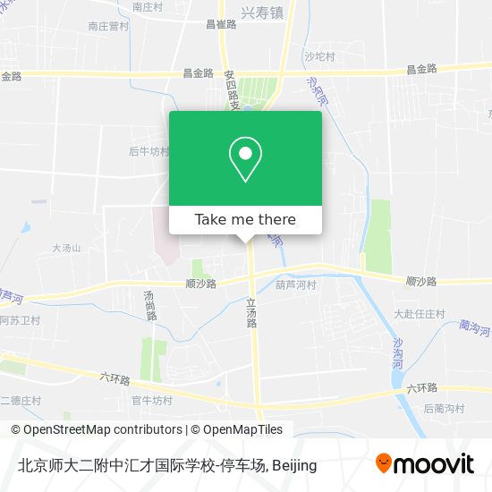北京师大二附中汇才国际学校-停车场 map