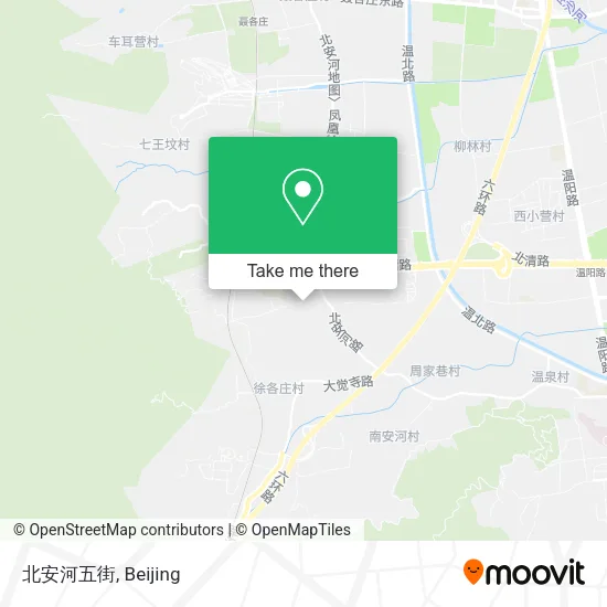 北安河五街 map