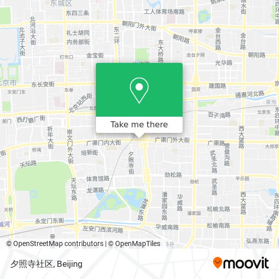 夕照寺社区 map