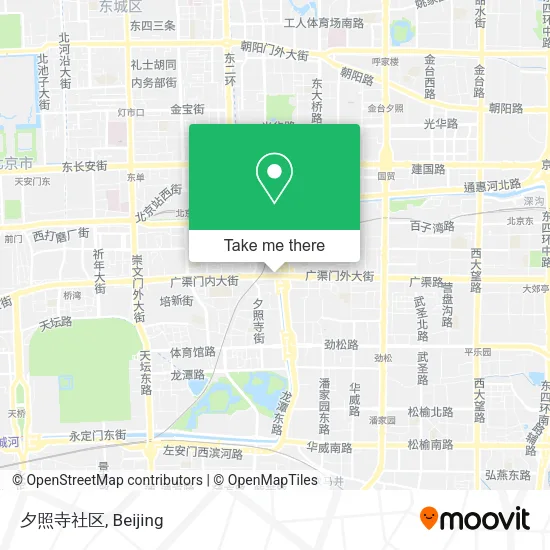夕照寺社区 map