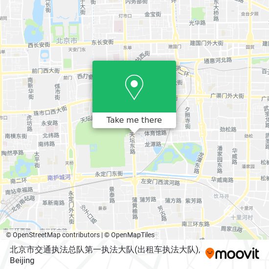 北京市交通执法总队第一执法大队(出租车执法大队) map