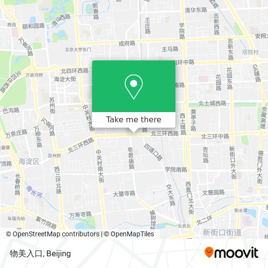 物美入口 map