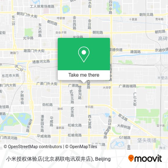 小米授权体验店(北京易联电讯双井店) map