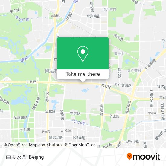 曲美家具 map