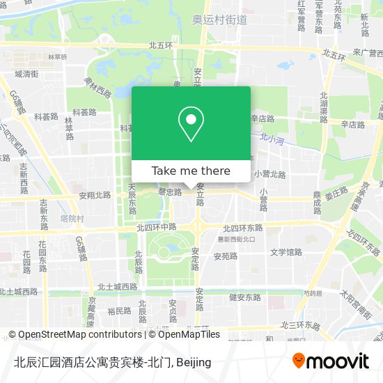 北辰汇园酒店公寓贵宾楼-北门 map